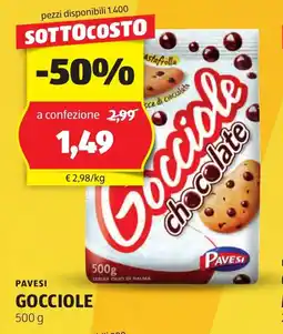 ALDI Pavesi gocciole offerta