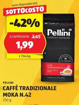 ALDI Pellini caffè tradizionale moka n.42 offerta