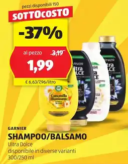 ALDI Garnier shampoo/balsamo offerta