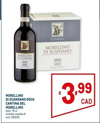 Metro Cantina del morellino morellino di scansano docg offerta
