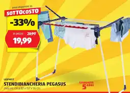 ALDI Leifheit stendibiancheria pegasus offerta