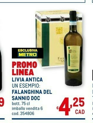 Metro Falanghina del sannio doc offerta
