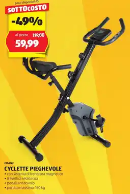 ALDI Crane cyclette pieghevole offerta