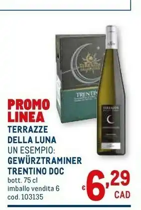Metro Terrazze della luna gewurztraminer trentino doc offerta