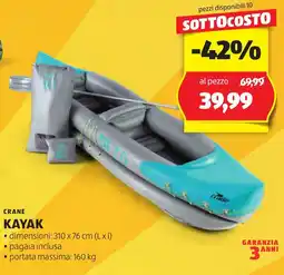 ALDI Crane kayak offerta