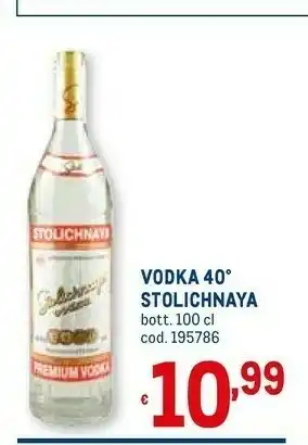 Metro Stolichnaya vodka offerta