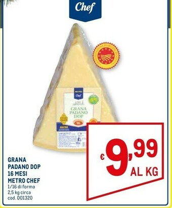 Metro Grana padano dop offerta