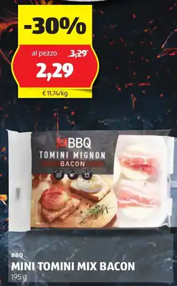 ALDI Bbq mini tomini mix bacon offerta