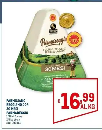 Metro Reggiano dop 30 mesi offerta