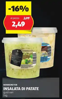 ALDI Wonnemeyer insalata di patate offerta