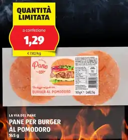 ALDI La via del pane pane per burger al pomodoro offerta