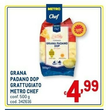 Metro Grana padano dop grattugiato offerta