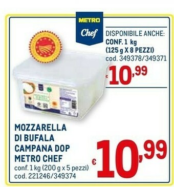 Metro Mozzarella di bufala campana dop offerta