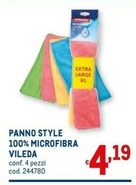 Metro Panno style 100% microfibra offerta