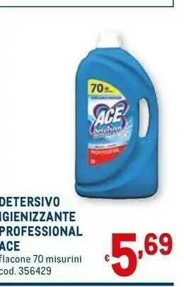 Metro Ace detersivo igienizzante professional offerta