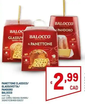 Metro Panettone glassuvetta 1000 g(ml) offerta