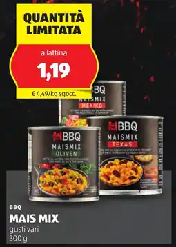 ALDI Bbq mais mix offerta