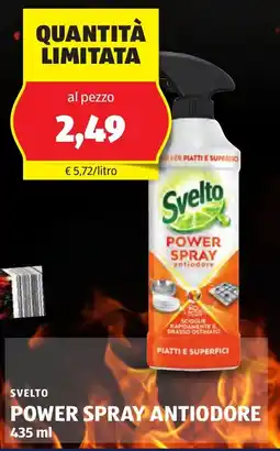 ALDI Svelto power spray antiodore offerta