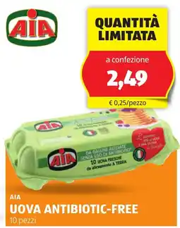 ALDI Aia uova antibiotic-free offerta