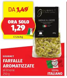 ALDI Gourmet farfalle aromatizzate offerta
