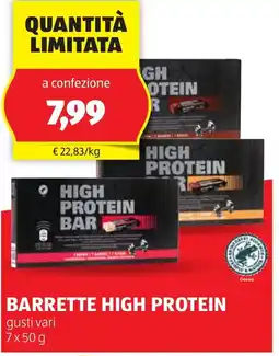 ALDI Barrette high protein offerta