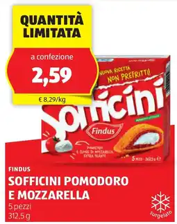 ALDI Findus sofficini pomodoro e mozzarella offerta