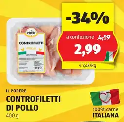 ALDI Il podere controfiletti di pollo offerta