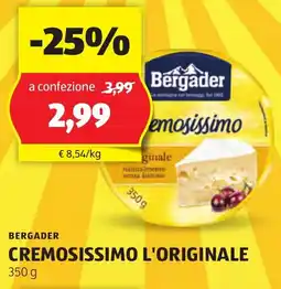 ALDI Bergader cremosissimo l'originale offerta
