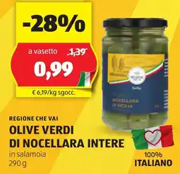 ALDI Regione che vai olive verdi di nocellara intere offerta