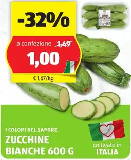 ALDI I colori del sapore zucchine bianche offerta