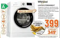 Expert Whirlpool LAVATRICE FFBR9629BSVIT offerta