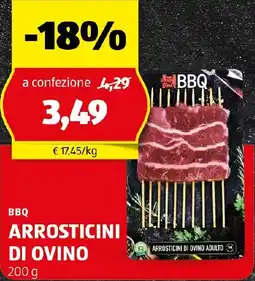 ALDI BBQ Arrosticini di ovino adulto offerta