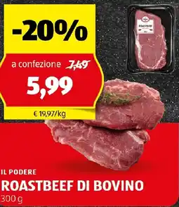 ALDI Il podere roastbeef di bovino offerta