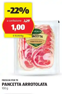 ALDI Freschi per te pancetta arrotolata offerta