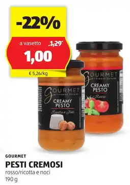 ALDI Gourmet pesti cremosi offerta