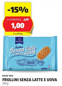 ALDI Buon'ora frollini senza latte e uova offerta