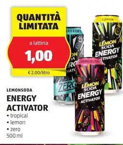 ALDI Lemonsoda energy activator offerta