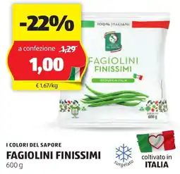 ALDI I colori del sapore fagiolini finissimi offerta
