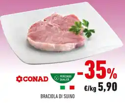 Conad Braciola di suino offerta