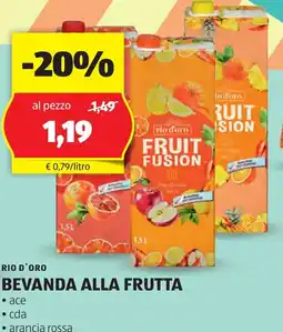ALDI Rio d'oro bevanda alla frutta offerta