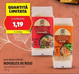 ALDI Asia green garden noodles di riso offerta