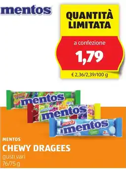 ALDI Mentos chewy dragees offerta