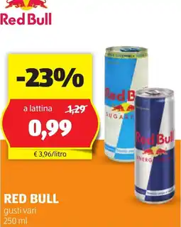 ALDI Red bull gusti vari offerta