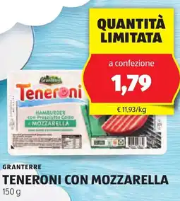 ALDI Granterre teneroni con mozzarella offerta
