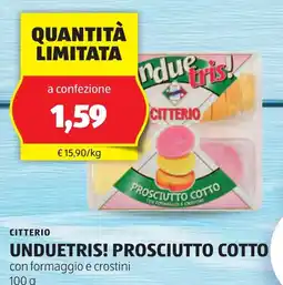 ALDI Citterio unduetris! prosciutto cotto offerta