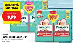 ALDI Pampers pannolini baby dry offerta