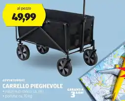 ALDI Adventuridge carrello pieghevole offerta