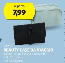 ALDI Crane beauty case da viaggio offerta