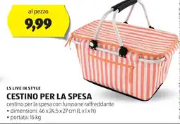 ALDI Ls live in style cestino per la spesa offerta