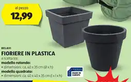 ALDI Belavi fioriere in plastica offerta
